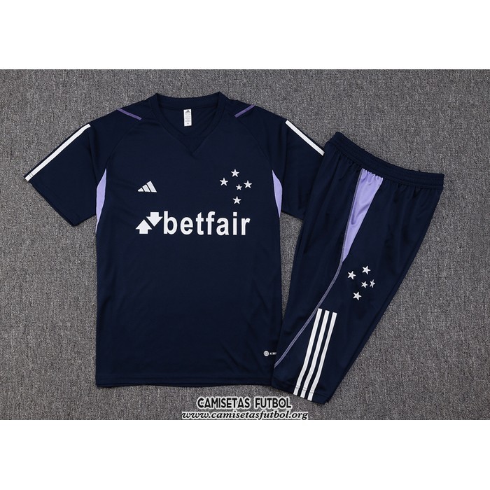 Chandal del Cruzeiro Manga Corta 2023/2024 Azul - Pantalon Corto